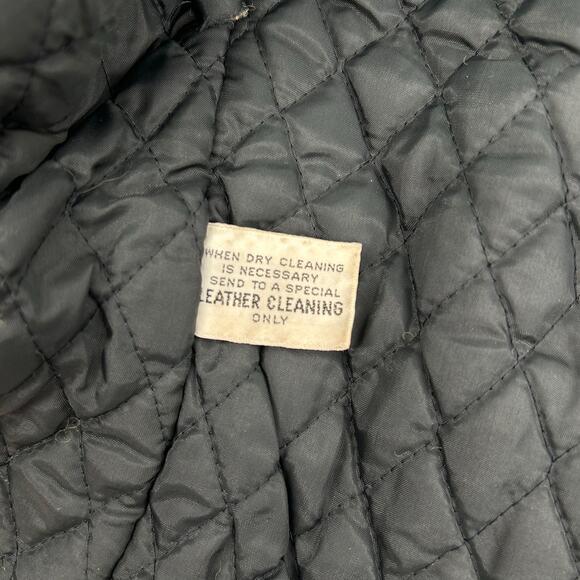 VTG 80s women's leather Hein Gericke HARLEY DAVIDSON Motorcycle Biker Jacket 38 - Picture 15 of 16